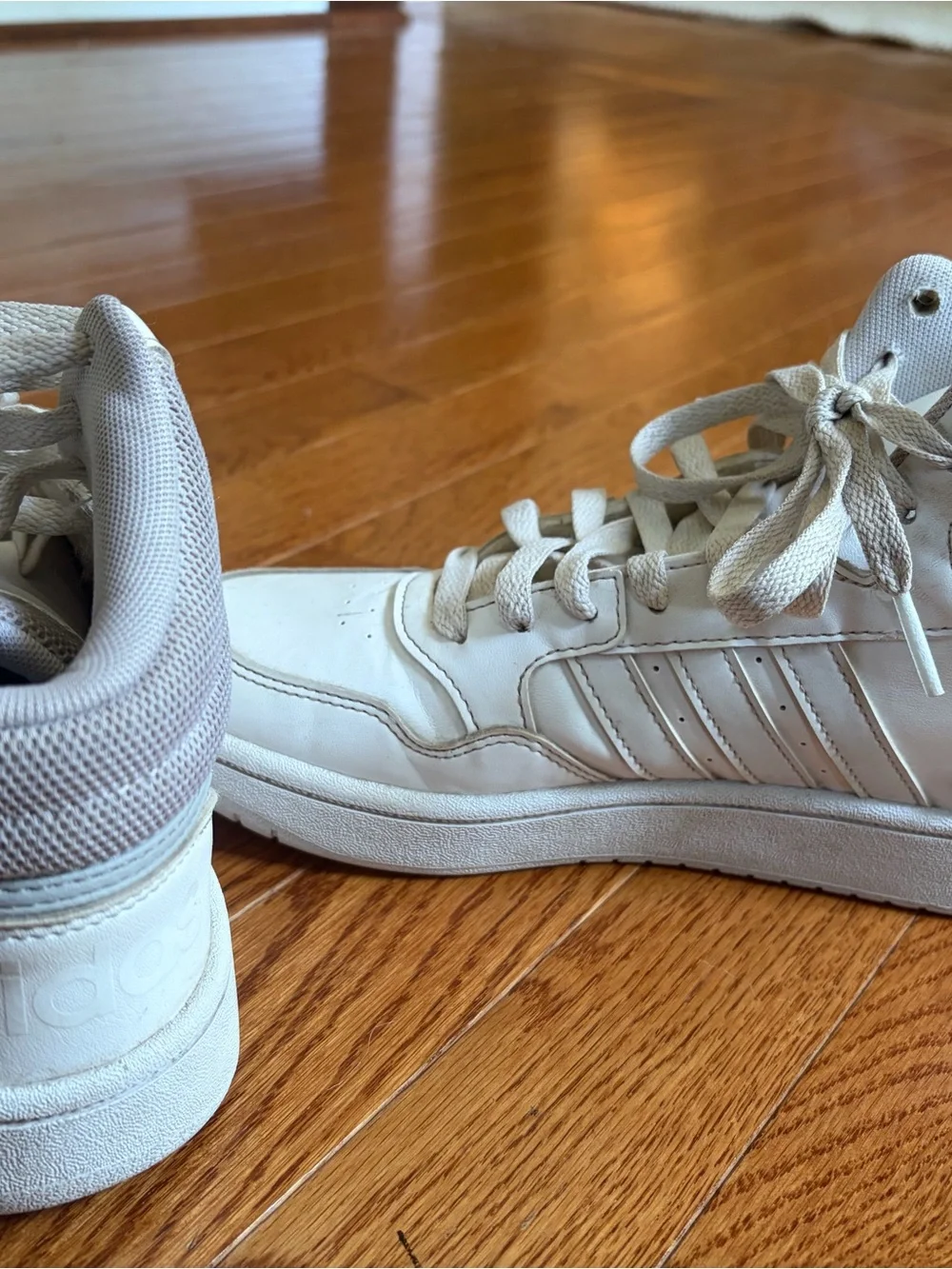 Adidas boys mid top basketball shoes